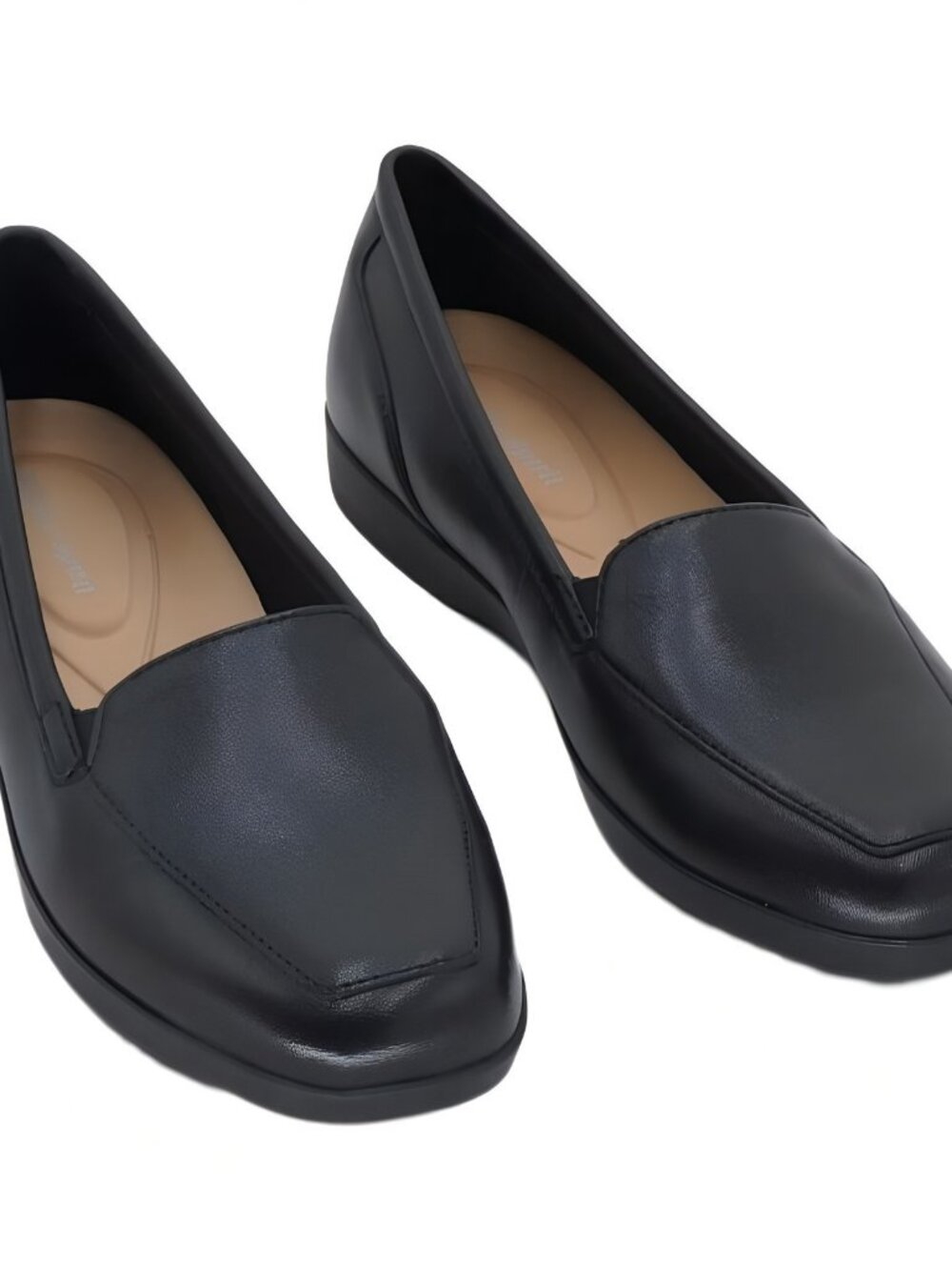 Easy Spirit Devitt Loafer Flats Black Leather Women's Size 5M